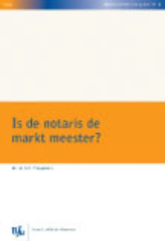 Is de notaris de markt meester? - cover