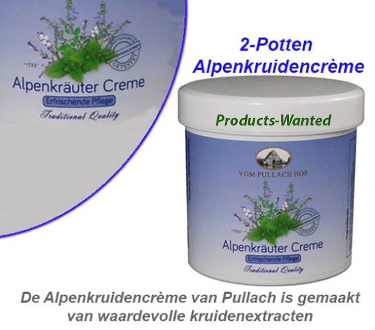 2 Potten Alpenkruidencrème 250ml