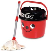 Numatic Little Helper Little Henry Mop en Emmer Rood
