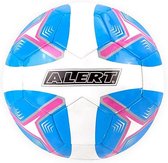 Alert Voetbal Maat 5 Blauw/Wit/Roze