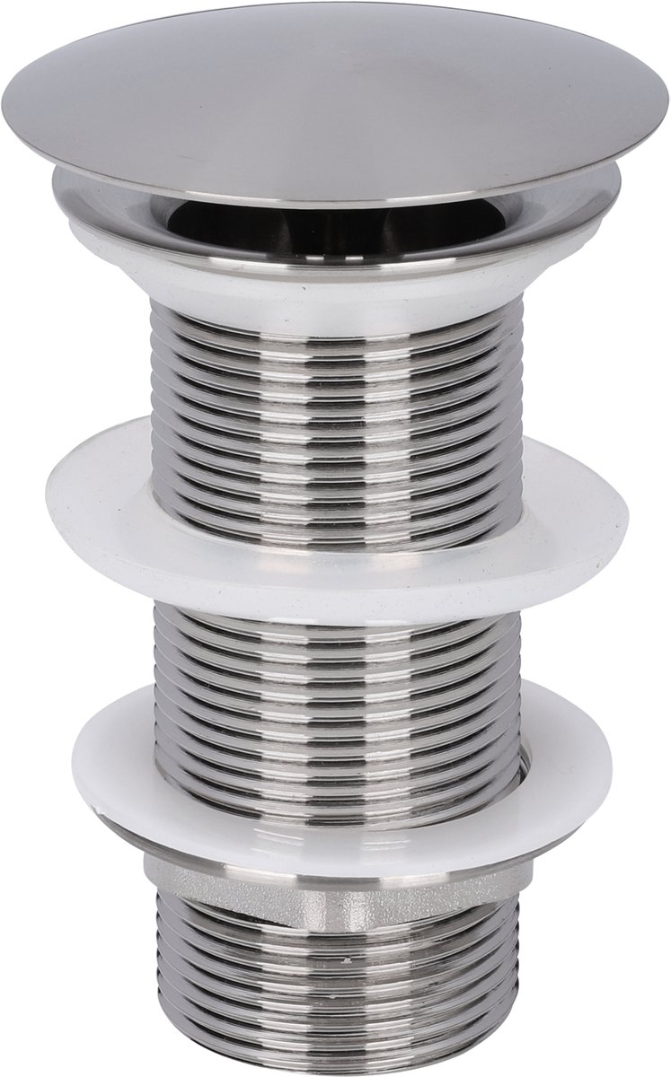Differnz Afvoerplug Mat Chroom - Always Open Mix & Match - Maat: L - Ã˜ 72 mm