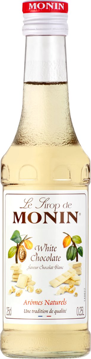 Monin siroop Witte Chocolade 25cl Foodkitchen — afbeelding 2
