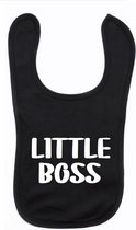 Little Boss slabbetje | Klittenbandsluiting | Baby | Kinderslabbetje | Cadeau | Gift | Zwangerschap | Slabber | Slabbetje met tekst