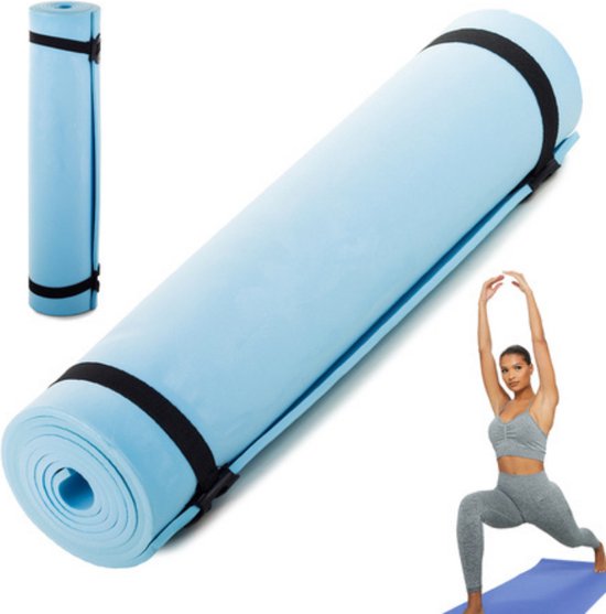 Verk Group - Yogamat - Sportmat - Fitnessmat - Blauw - Gemaakt van  hoogwaardige materialen | bol