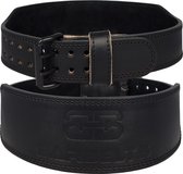 Barbelts Gewichthefriem Onyx - Weightlifting belt - Echt leder - Fitness riem - Maat XL