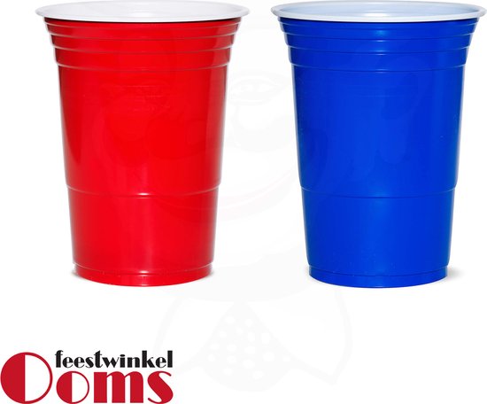 Thumbnail van een extra afbeelding van het spel American Beer Pong Set Rood/Blauw