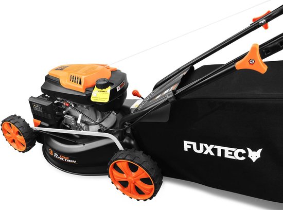 FUXTEC FX-RM4646ECO tondeuse à gazon Marcher derrière un tracteur tondeuse Essence Noir, Orange