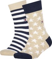 Tommy Hilfiger Kids 2 Pack Stars And Stripes Unisex Sokken - Maat 27/30