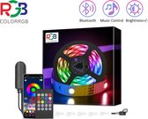 ColorRGB - Bluetooth RGB Led Strip - 10m - 5050 SMD Flexibel - DC 12V Adapter