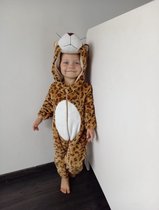 Dieren Luipaard onesie baby's peuters maat 100 (vallen ruim)