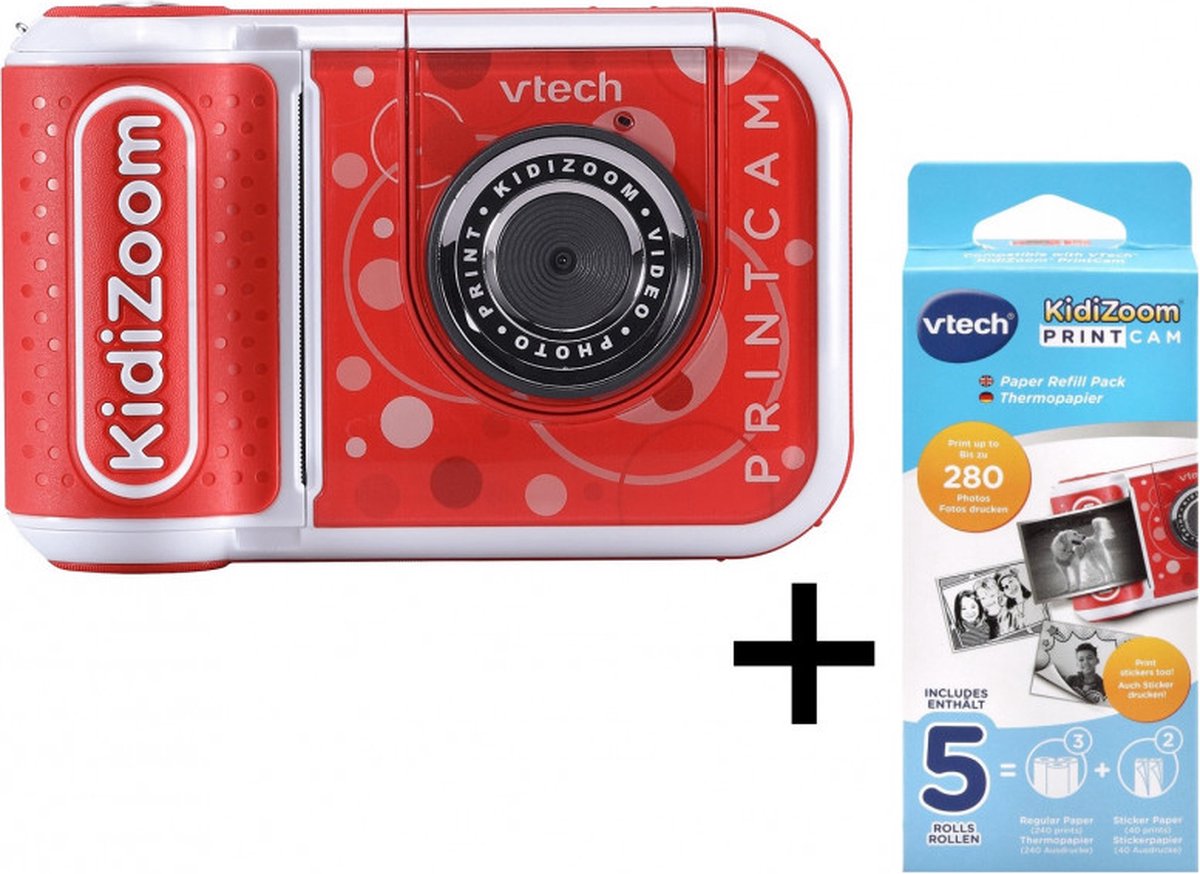 VTech - KidiZoom Print Cam - Speelcamera met Papier Refill Pack