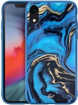 LAUT - Mineral Glass Case iPhone XR - mineral blue