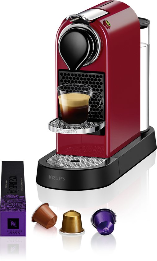 Krups Nespresso Citiz XN7415 - Koffiecupmachine - Rood aanbieding