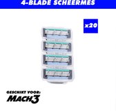 Universele scheermes - Geschikt voor Gillette Mach 3 - 4 blade - 20 stuks