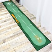 Luxiqo® Golf Putting Mat - Oefen Afslagmat - Golfputting - Golfmatje Groen - Putten 300 x 50 cm - Training Golfmat - Trainingsmateriaal Golf