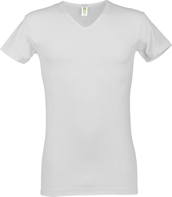 Alan Red - Bamboo T-shirt V-Hals Wit - Heren - Maat XXL - Body-fit