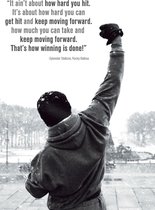 Poster Rocky Balboa - Motivatie - Quotes - 84 x 59 cm - Decoratie