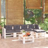 Decoways - 6-delige Loungeset met kussens pallet grenenhout