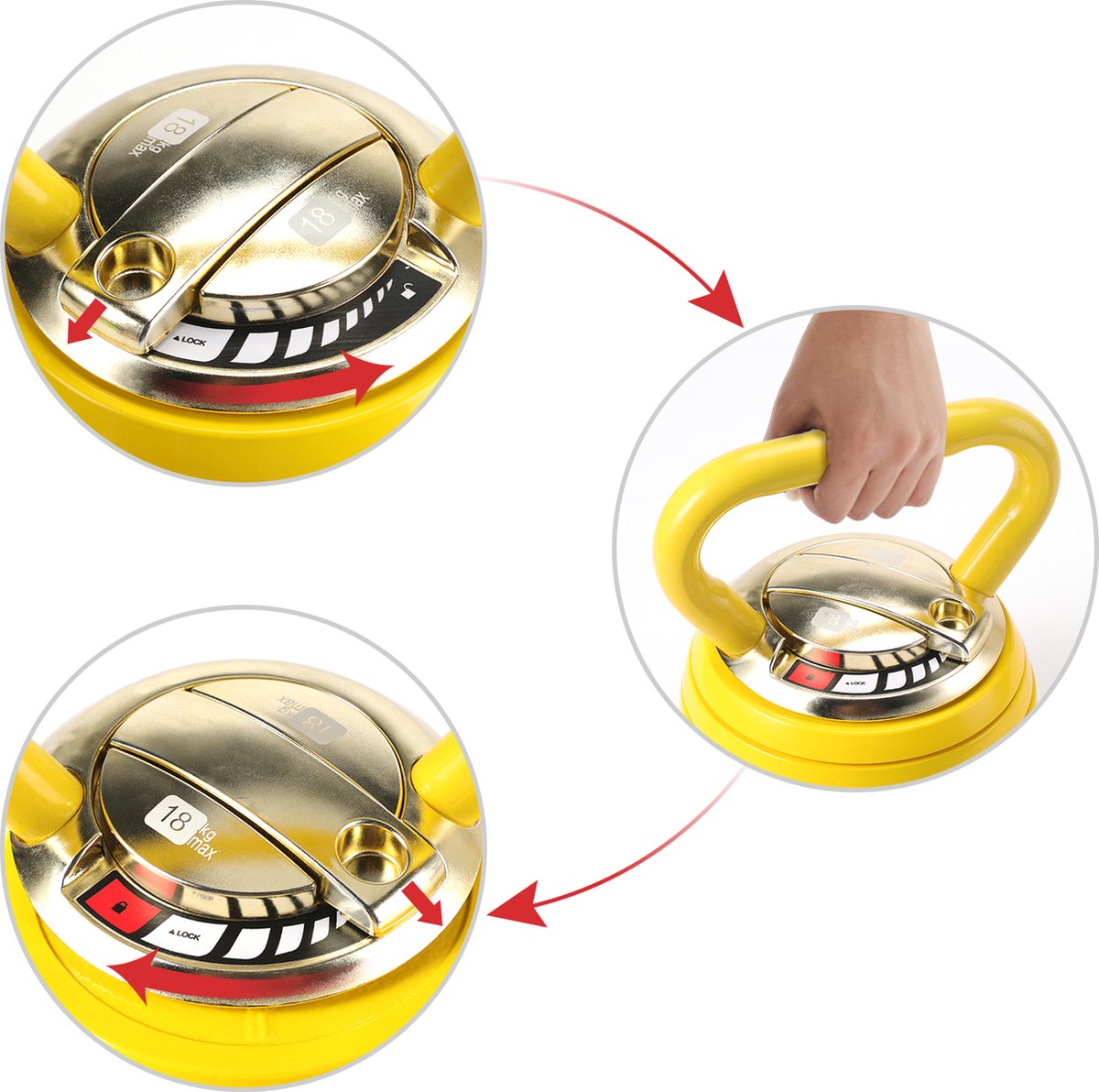 Kettlebell van gietijzer 2 kg - Monster Shop NL