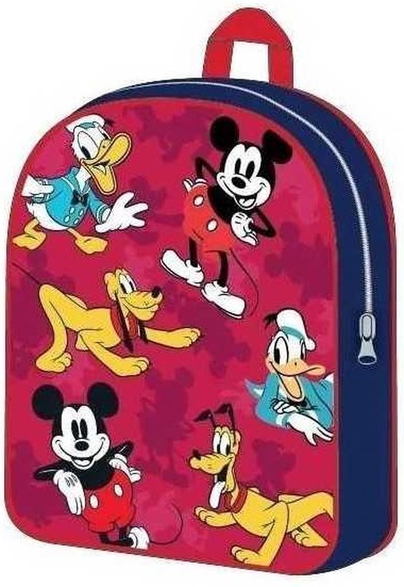 Mickey Mouse rugtas - 30 x 25 cm. - Mickey / Pluto / Donald Duck tas