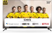 CHiQ U50H7SX Smart Android TV, 4K UHD, Dolby Vision, HDR10, Processor Quadruple cœur, Wi-FI+Bluetooth, Google Assistant, Netflix, Prime Video