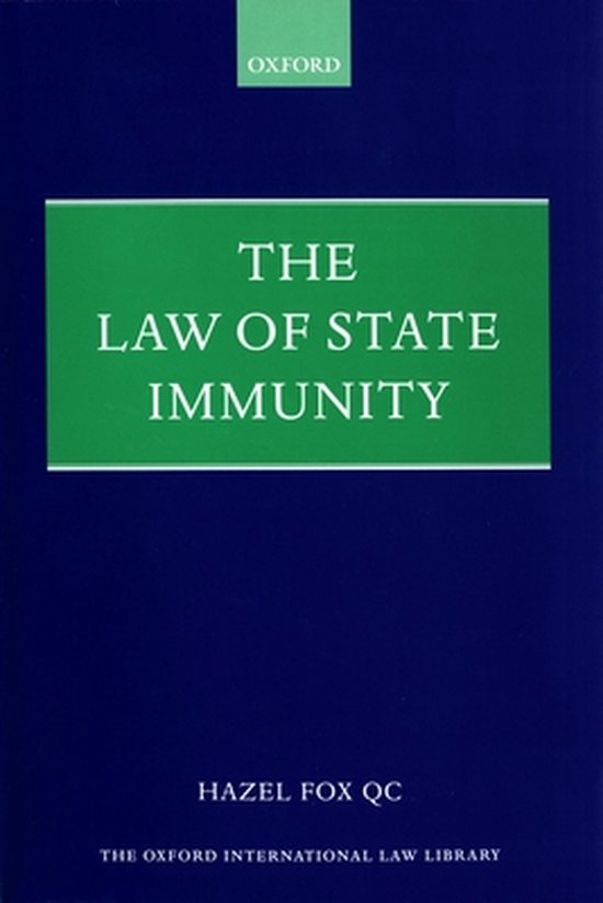 The Law Of State Immunity - cover