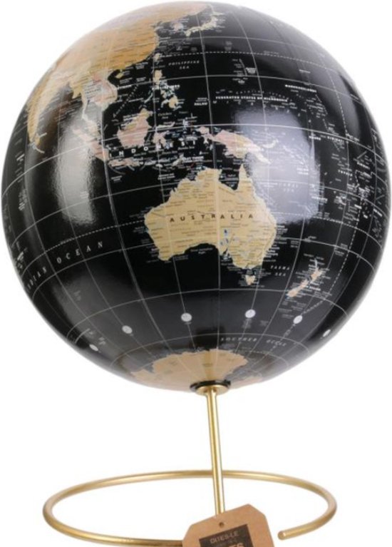 Globe avec support en métal - Diamètre 21 cm - Globe - Globe terrestre  rotatif... | bol