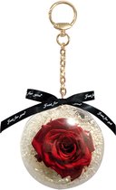Hanger Bol met roos model A (9cm) - Valentijnsdag - Moederdag TIP