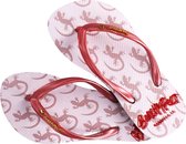 BeachyFeet Kids slippers - Gecko Blanco (maat 31/32)