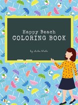 Happy Beach Coloring Book for Kids Ages 3+ (Printable Version)