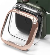 Ringke Slim - Apple Watch 7/8/9 45MM Case -Transparant - Roze Goud (2-Pack)