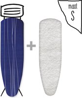 SET Strijkplankovertrek  Molton S - 115x33cm - Blauw