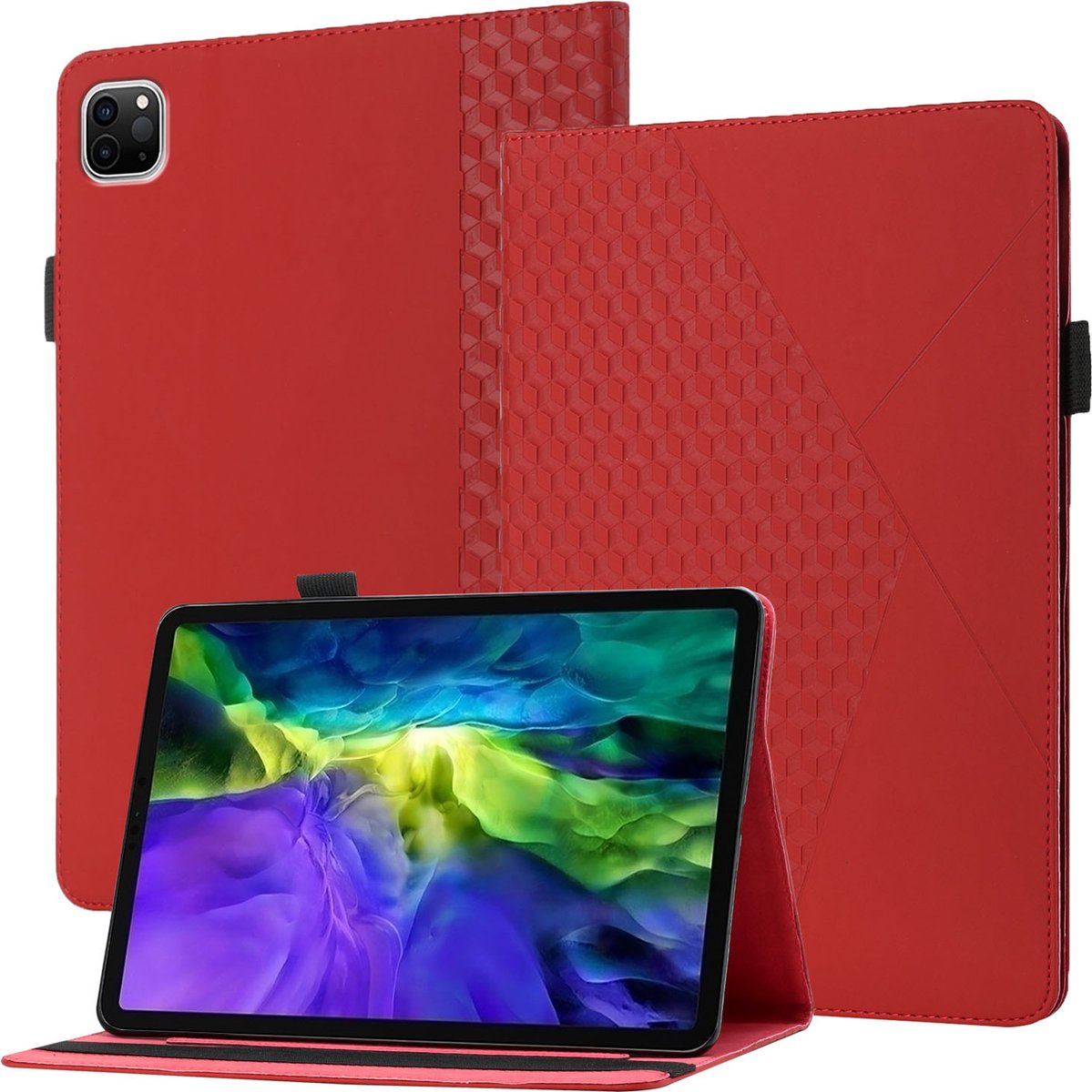 Book Case geschikt voor Apple iPad Pro 11 (2021) | iPad Hoes | Rood