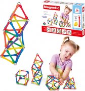 WOOPIE Magnetische Bouwblokken - Magnetisch speelgoed - 70 stuks