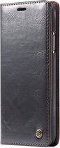 Iphone 13 mini hoesje leer multifunctioneel zwart