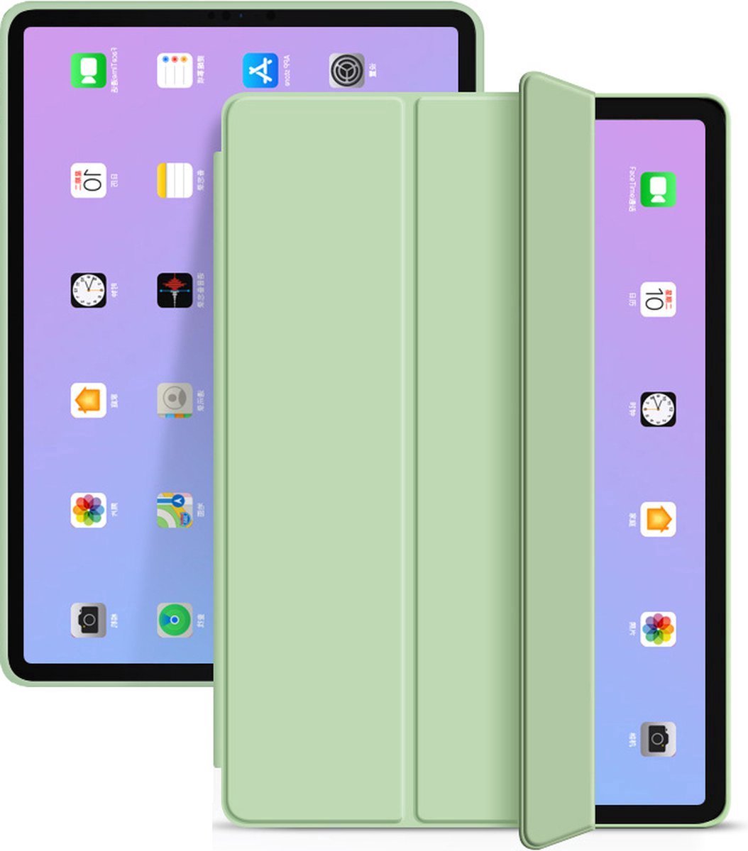 iPad Air 3 2019 hoes - iPad 10.5 inch hoes - Smart Case - Lichtgroen