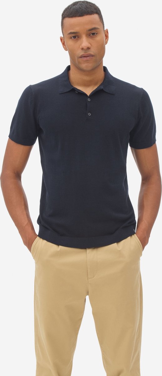 Nowadays Polo Breisel Knitted Silk Polo - Maat M