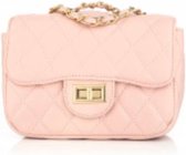 Roze  crossbody handtas Jet Michelle gouden details