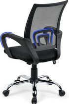 Bureaustoel | Ergonomische draaistoel | In hoogte verstelbaar | Kantoor | Gamestoel | 150 kg | Zwart | Blauw