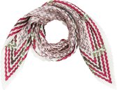 Riemen print sjaal/doek - roze-rode sjaal - dames sjaal - modieuze sjaal - mode sjaal - mode doek