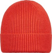 Beanie Muts - Yehwang - Muts - Rood/Oranje - Acryl - Gebreide