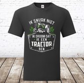 Trekker shirt ik snurk niet heren -Fruit of the Loom-4XL-t-shirts heren