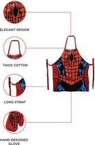 Marvel Spiderman schort en ovenhandschoenenset