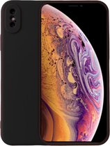 iPhone XS Hoesje Zwart Siliconen Case Met Extra Camera Bescherming - Zwart - Geschikt voor iPhone XS - Smartphonica