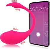 HappySexy Vibrerend Ei Draadloos Rood Vibrators Voor Vrouwen Clitoris - Bullet Vibrator Met Remote App Control / Afstandbediening - Realistisch - Seksspeeltjes Voor Koppels Op Afst