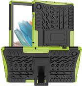 Rugged Kickstand Back Cover - Samsung Galaxy Tab A8 10.5 (2021) Hoesje - Groen