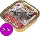 Mister Stuzzy Cat Paté 100 g - Nourriture pour chats - 32 x Poulet & Foie