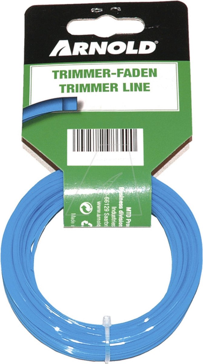 Arnold Trimmerdraad 15 m Ø1,3 mm Vierkant