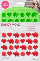 Wilton - Siliconen Candy Mold - Dino/Koekje/Hart