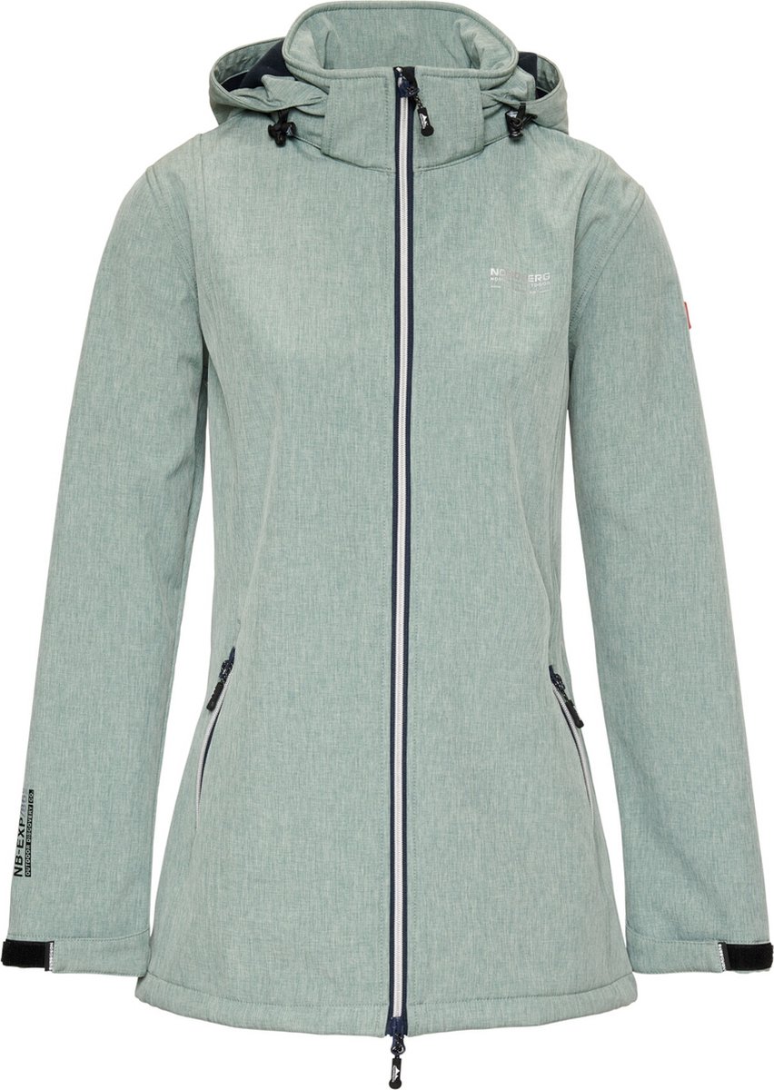 Nordberg Ronda Softshell Outdoor Zomerjas Dames Melange Groen